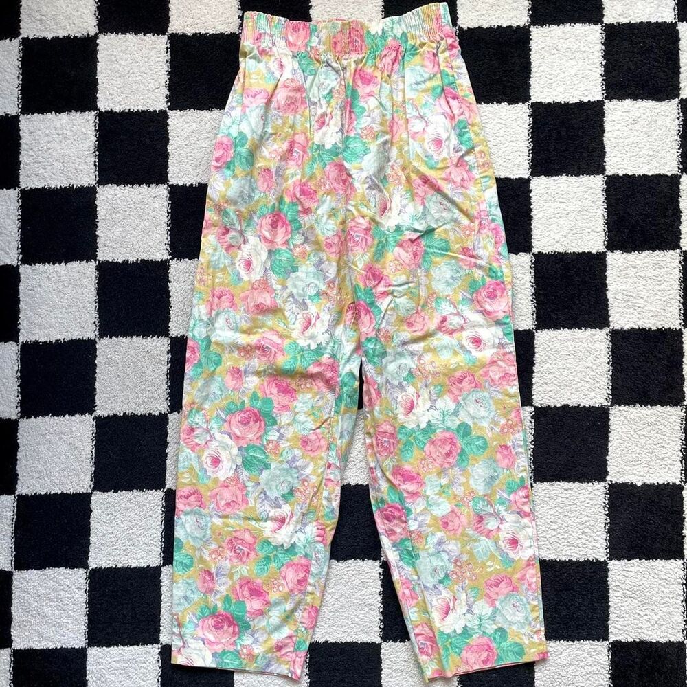 Vintage Sag Harbor Pastel Floral Pants